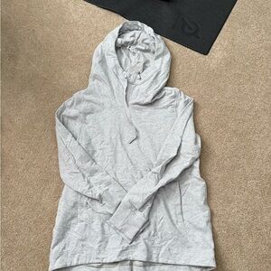 Lululemon Light Gray Women's Hoodie Sweatshirt sz 12